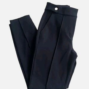 High-waisted black Express dress pants